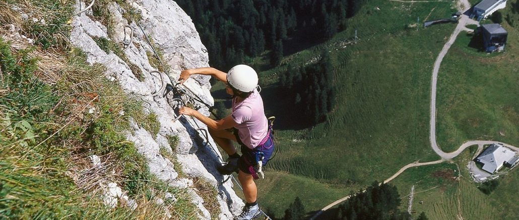 La via ferrata du Moléson - Voie le Pilier